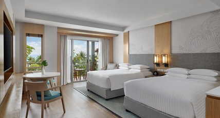 Phuket Marriott Resort & Spa, Merlin Beach Room Type - Larger Guest room, 2 Double, Pool view