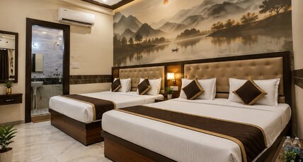 Hotel Gayatri Dham Near Prem Mandir Room Type - Deluxe Family Room