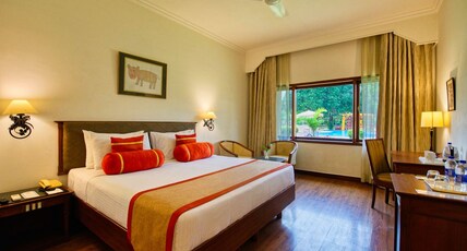 Clarks Khajuraho Room Type - Deluxe King Bed Pool View Room
