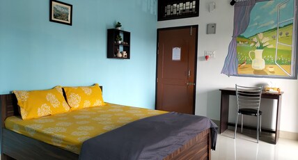 AAIJOY Room Type - AC Room with Private Bath, Kitchen and Balcony