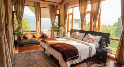 The ForestBound Cottage 5BHK BBQ Fireplace Manali Room Type - The ForestBound Cottage 5BHK BBQ Fireplace Manali