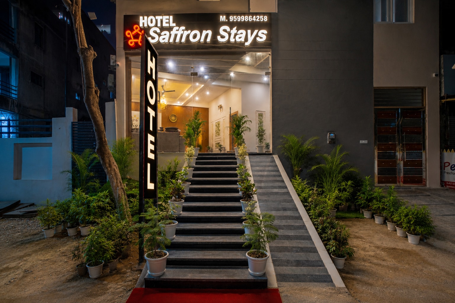 Hotel Saffron Stays Near Noida 52 Metro Station - Tap to explore photos