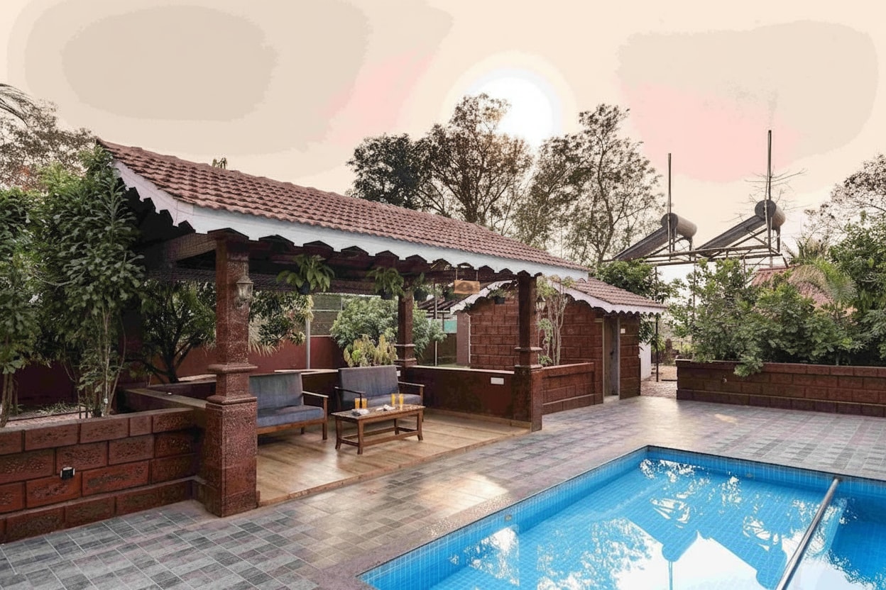 Crimson Bricks & Woods, Resort Style Cottages Karjat - Tap to explore photos
