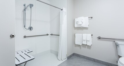 Holiday Inn Express & Suites Rice Lake Room Type - 1 King Suite Mobility Accessible Roll in Shower