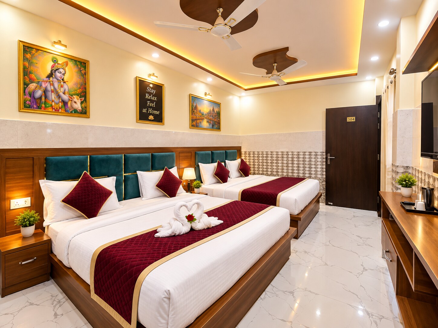 Hotel Gayatri Dham Near Prem Mandir - Tap to explore photos