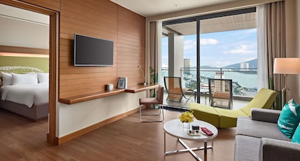 NOVOTEL DANANG PREMIER HAN RIVER Room Type - 1 Bedroom Apartment, balcony, living room, full equipped kitchens, bathtub, 01 king bed NOVOTEL DANANG PREMIER HAN RIVER Room Type - 1 Bedroom Apartment, balcony, living room, full equipped kitchens, bathtub, 01 king bed