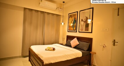 Noi Homes - Boutique Stays in Jorhat Room Type - Sukoon - Double Room in a 2BHK Flat with Shared Kitchen and Balcony