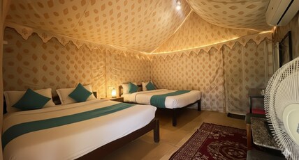 UNITY HOLIDAY RESORT - STATUE OF UNITY, EKTA NAGAR. Room Type - Royal swiss Tent