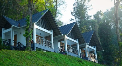 Woodrose Resort | Restaurant & Pool Room Type - AC Deluxe Cottage