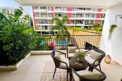 Faodail 26 Pool view 1BHK at Acron Seawinds Baga