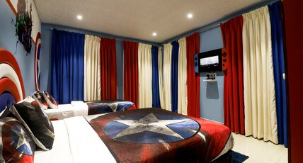 Hotel Greek Glory Room Type - Avengers Room - 1 Double Bed + 1 Single Bed Hotel Greek Glory Room Type - Avengers Room - 1 Double Bed + 1 Single Bed
