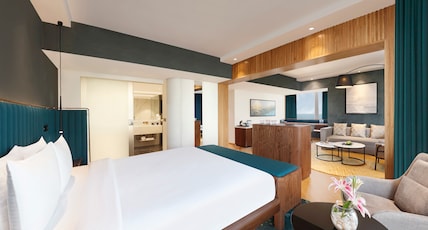 Novotel Mumbai Juhu Beach Room Type - Executive Suite King Bed Ocean View - Buffet Breakfast, Premier Lounge Access with IMFL Cocktail Hrs Novotel Mumbai Juhu Beach Room Type - Executive Suite King Bed Ocean View - Buffet Breakfast, Premier Lounge Access with IMFL Cocktail Hrs