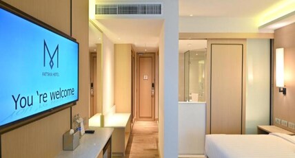 M Pattaya Hotel  Room Type - Deluxe Room with Bathtub