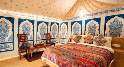 Exotic Luxury Desert Camp- The Art of Desert Living Room Type - Luxury AC Double Swiss Tent