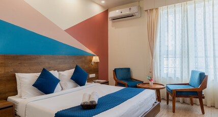 Moustache Rishikesh Luxuria | Hostel & Rooftop Bar Room Type - Deluxe King Room