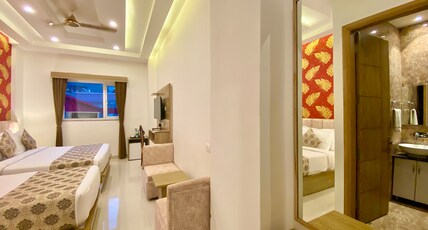 Arogyadham Wellness Retreat Room Type - Family  Room || 1 Double and 1 Single Bed ||
