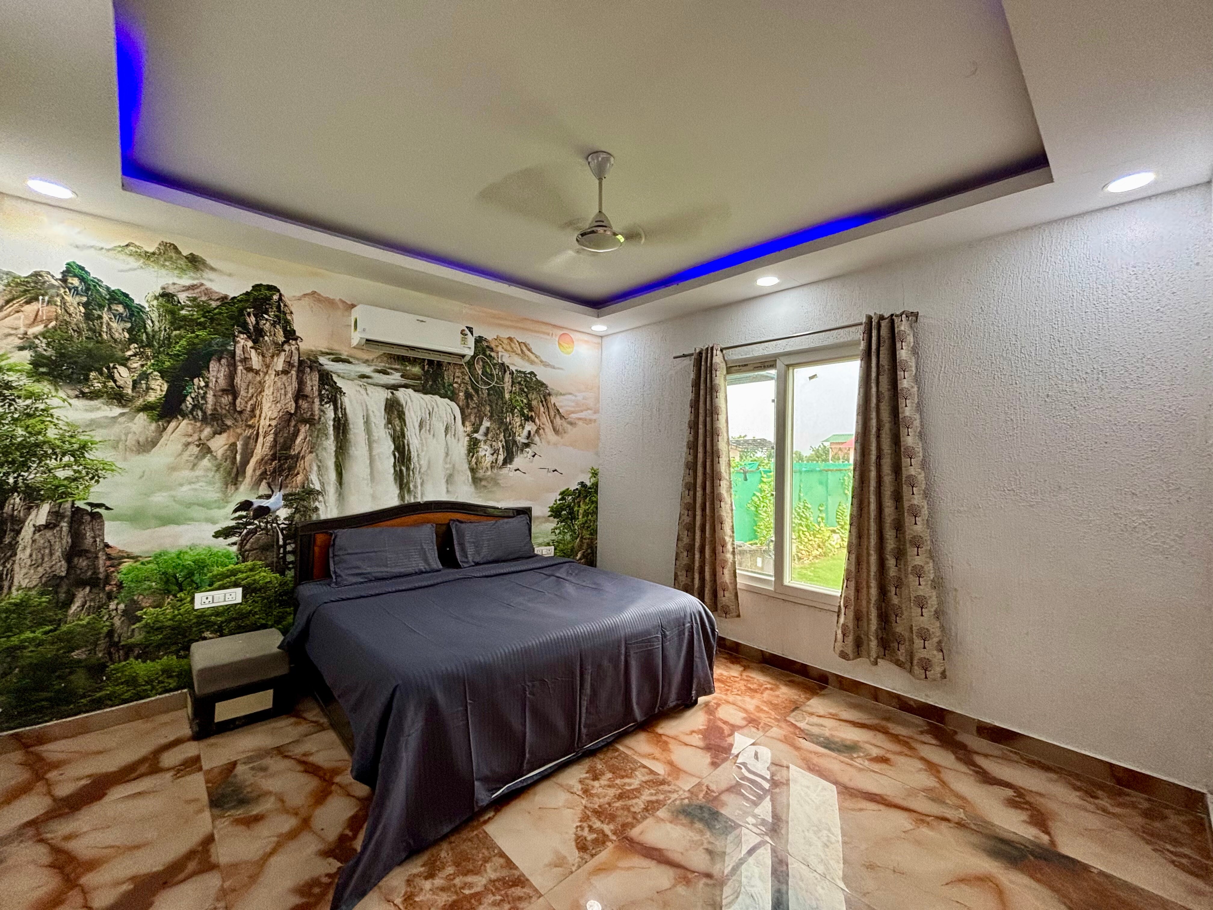 GoBravo 48: 2BHK Farm w/ Pool & Lawn Sec150 Noida - Tap to explore photos