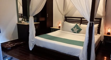 SinQ Beach Morjim. Room Type - Tropical Beach Suite with bathtub in balcony -Non sea view SinQ Beach Morjim. Room Type - Tropical Beach Suite with bathtub in balcony -Non sea view