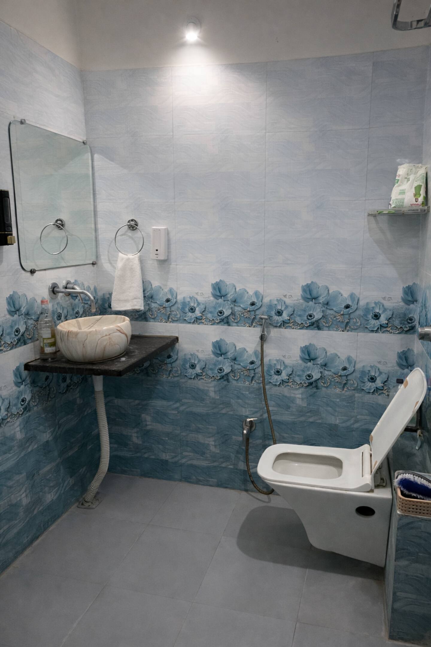 1BHK w AC Balcony Rooftop Jhula Kitchen - Tap to explore photos