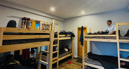 Wabi Sabi Hostel Room Type - Single Bed in a 6 Bed Mixed Dorm with Attached Wsashroom