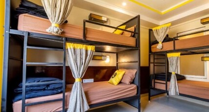 The Hosteller Gurgaon Room Type - Bed in 6 Bed Mixed Dormitory with City View