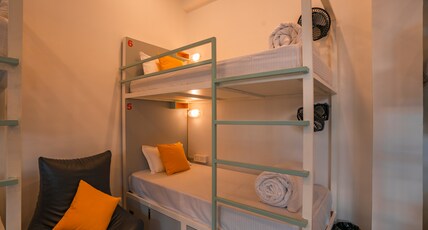 Zostel Rishikesh (Laxman Jhula) Room Type - 1 bed in 8 Bed Mixed Dorm (without balcony)