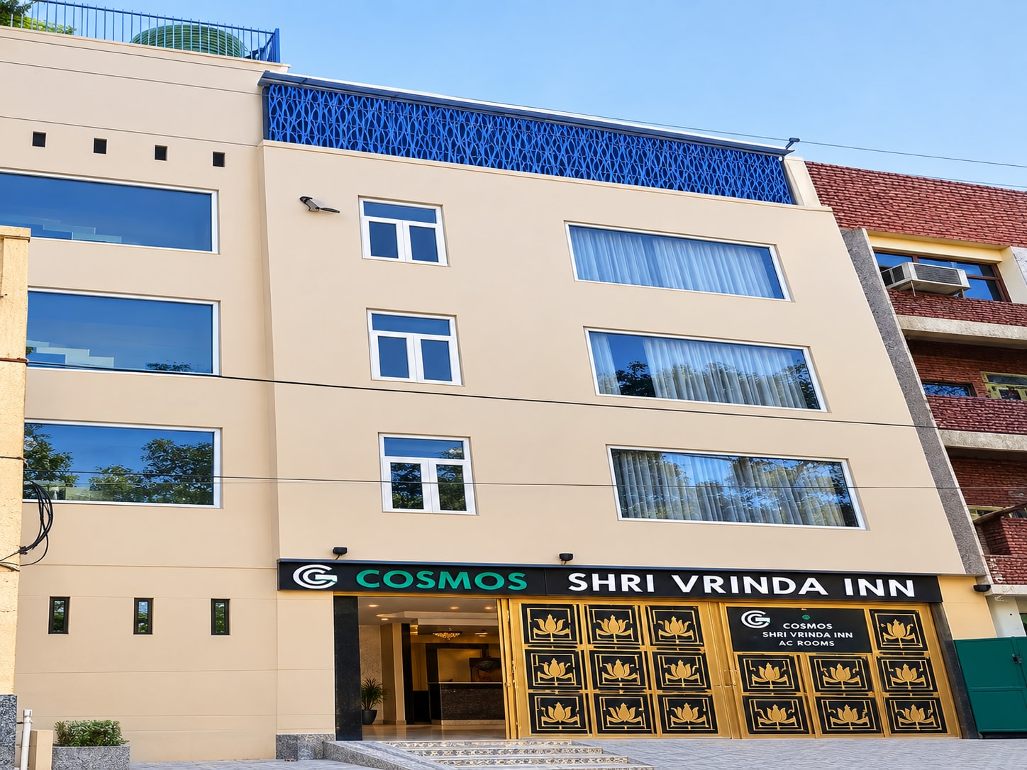 Cosmos Shri Vrinda Inn, Near Prem Mandir & ISKCON Temple - Tap to explore photos