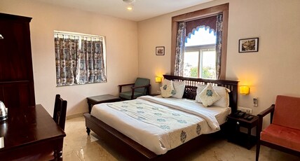 Kankariya Heritage Room Type - Lake view Deluxe Room, King Bed ( 4th floor )