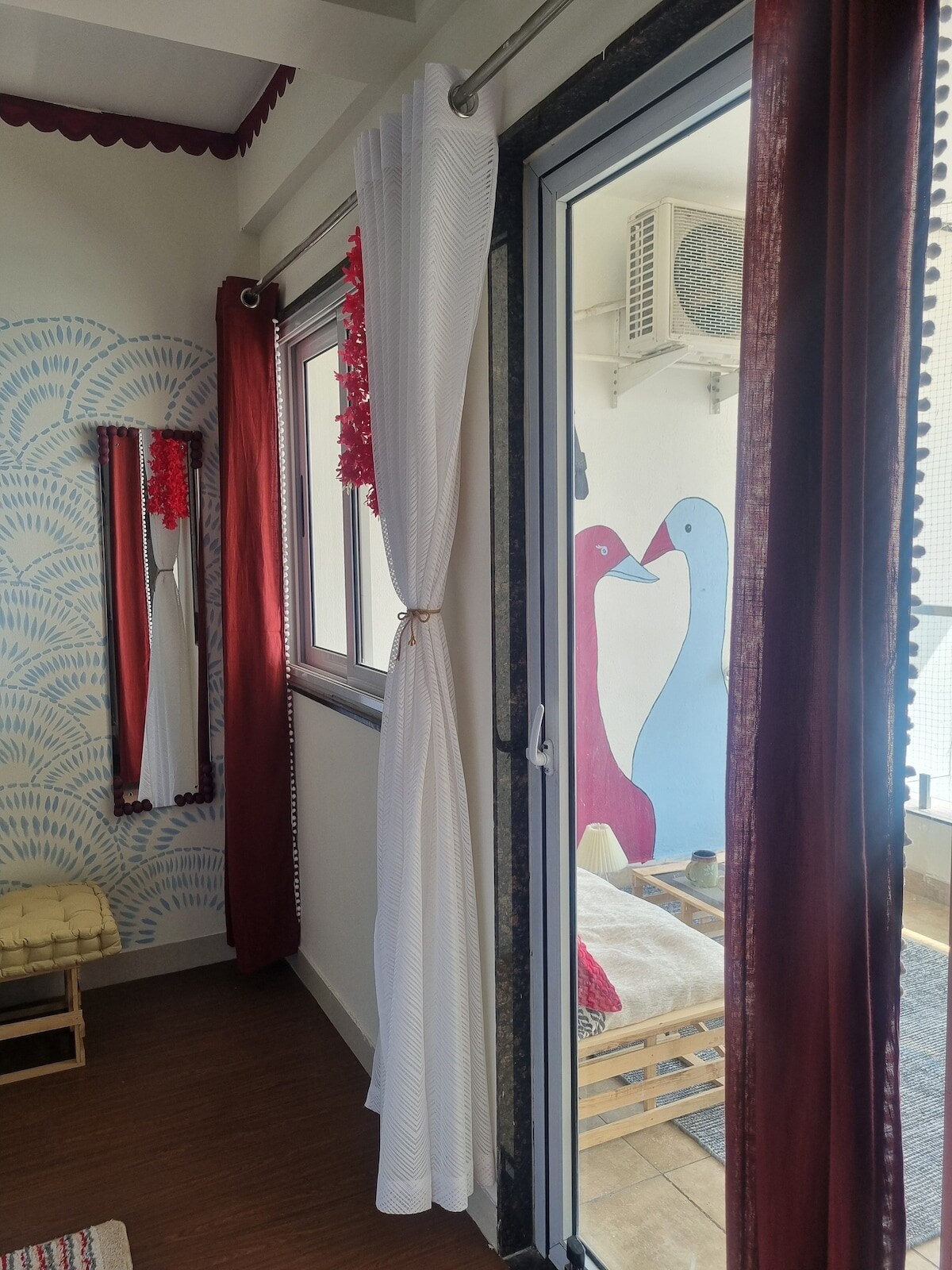 The Burgundy Hour -Studio With City-View Balcony - Tap to explore photos