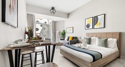 Unlock Waters Edge Room Type - Deluxe Studio with Burj Khalifa View