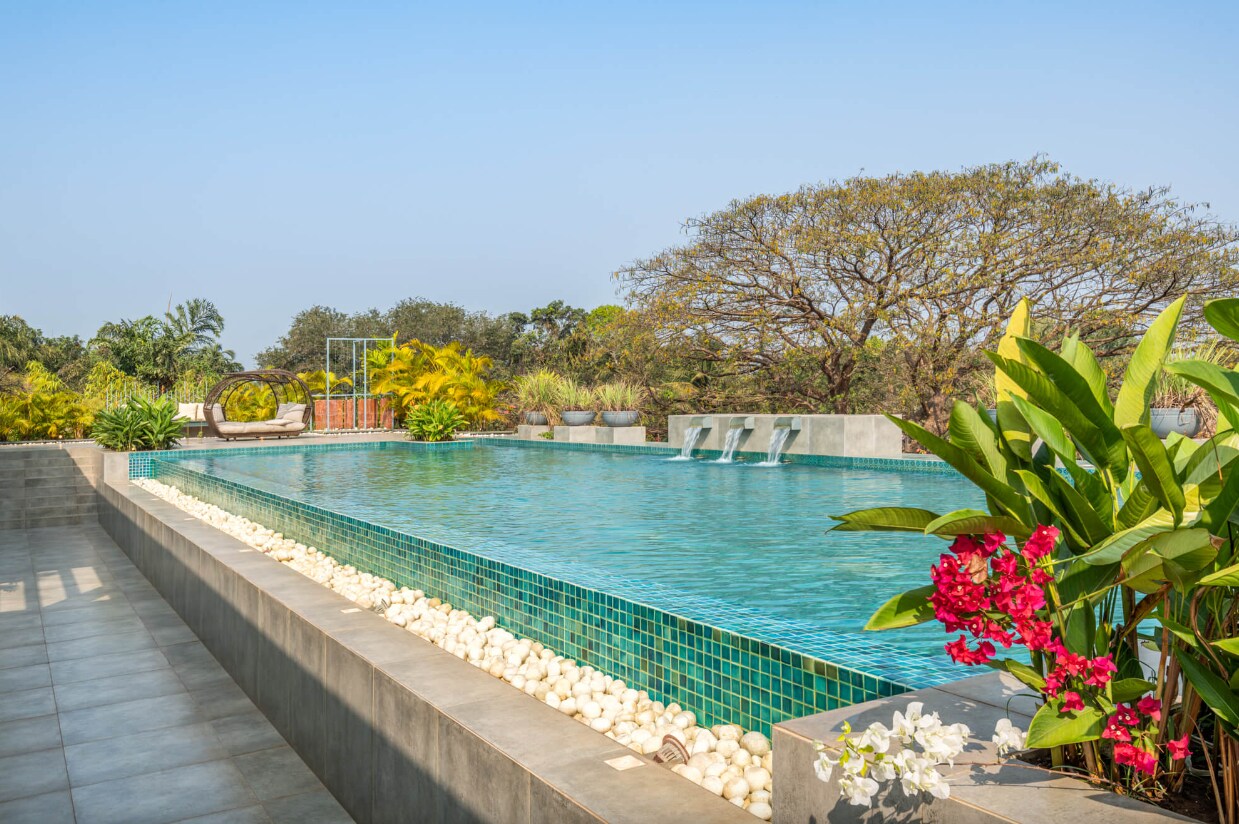 Family Friendly 2BHK with Rooftop Pool in Nerul | Hireavilla - Tap to explore photos