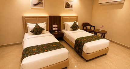 Regenta Place Kota @near Kota River Front Room Type - EXECUTIVE TWIN ROOM- Enjoy Happy Hour 1+1 Mocktail timing 11 AM to 7 PM