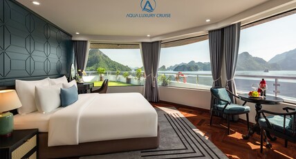 Aqua Luxury Cruise Room Type - Queen Suite Balcony with Ocean View Aqua Luxury Cruise Room Type - Queen Suite Balcony with Ocean View