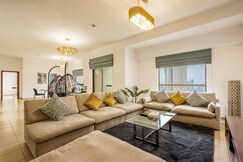 ELIVAAS Curated Stunning 1BR with Palm and Sea Views