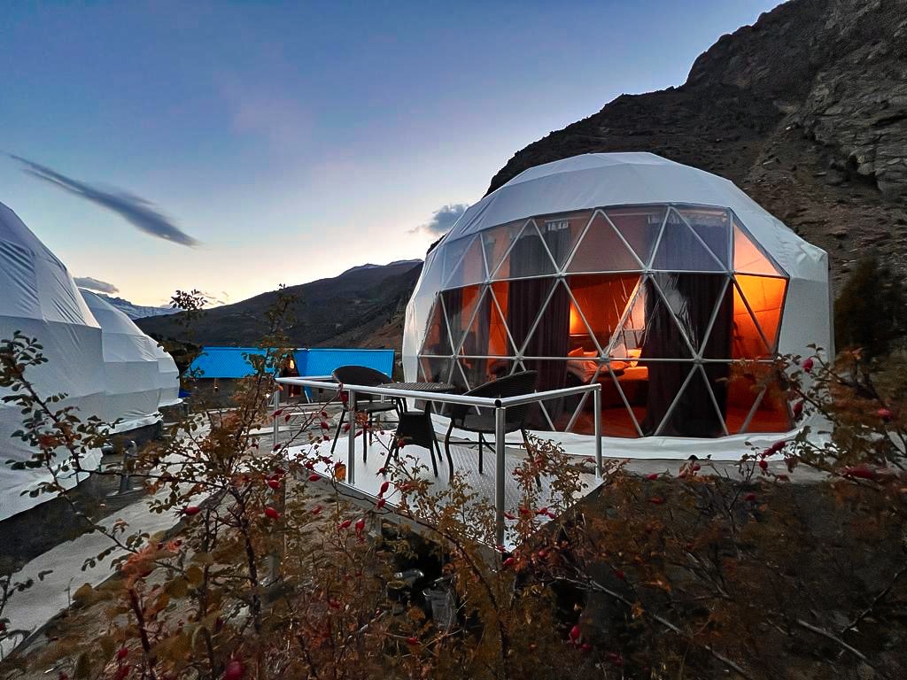 YOLO Outdoors | Riverside Luxury Domes & Glamping - Jispa - Tap to explore photos
