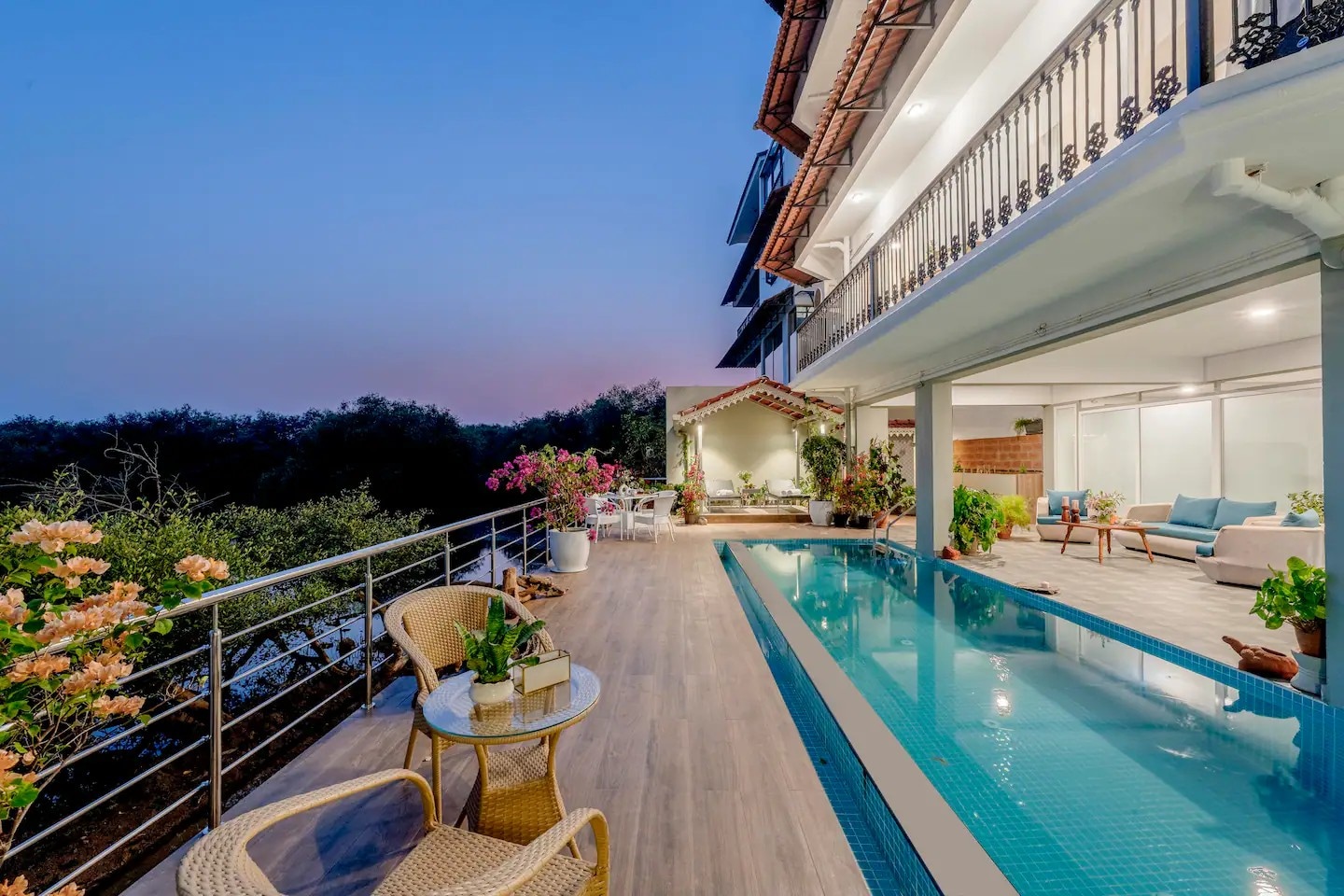 Staymaster Agua de Marra - 2BR Lake View Pool Goa - Tap to explore photos