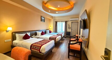 Hotel Moonlight Room Type - Deluxe Family or Triple Room with Early Check-In, 20% off on Spa & One-Way Free Airport Transfer