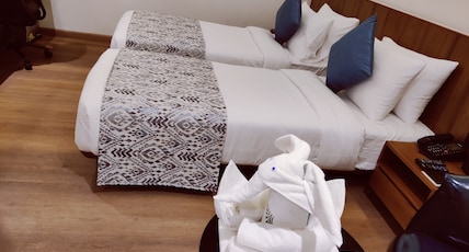 The Fern Residency Jamnagar, Series by Marriott Room Type - Winter Green, Guest room, 2 Twin, City view The Fern Residency Jamnagar, Series by Marriott Room Type - Winter Green, Guest room, 2 Twin, City view