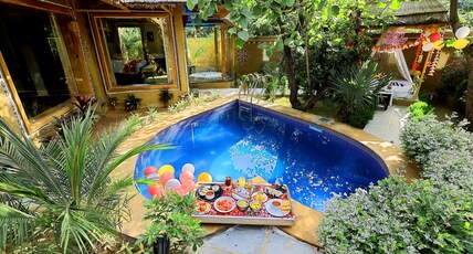 Nature Village Resort Room Type - Honeymoon Suite Villa with Plunge Pool, Jacuzzi and Private Sit Out