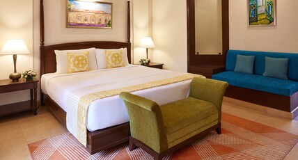 La Estoria, Goa - IHCL SeleQtions Room Type - Deluxe Room King Garden View with Balcony - Comp Beach Shuttle , Weekend Kids Activities La Estoria, Goa - IHCL SeleQtions Room Type - Deluxe Room King Garden View with Balcony - Comp Beach Shuttle , Weekend Kids Activities