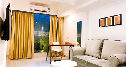 Luxe Serviced Apartments 171 | Near Delhi Airport Room Type - Hidden Runway-Minimal Studio with Kitchenette
