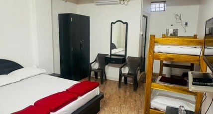 Hotel Gananjaya Room Type - Double Bed With Bunker Bed AC Room