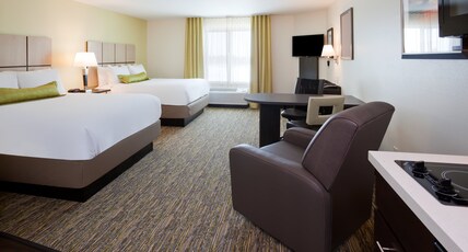 Candlewood Suites BEMIDJI, an IHG hotel Room Type - 2 Queen Studio Suite Mobil Access Tub