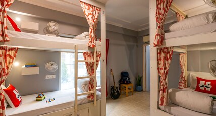Moustache Jaipur | Hostel & Rooftop Bar Room Type - Deluxe 4 Bed Mixed AC Dorm