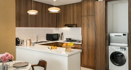 Staybridge Suites DUBAI BUSINESS BAY, an IHG hotel Room Type - 2 Bedroom Suite Dining Full Kitchen Staybridge Suites DUBAI BUSINESS BAY, an IHG hotel Room Type - 2 Bedroom Suite Dining Full Kitchen