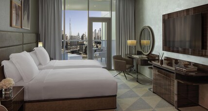 Hyde Hotel - An Accor Lifestyle Property Room Type - VIP Twin with Balcony and Burj Khalifa View Hyde Hotel - An Accor Lifestyle Property Room Type - VIP Twin with Balcony and Burj Khalifa View