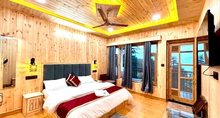 Sunrise Homestay Khajjiar Dalhousie Room Type - Wooden Room with Mountain view