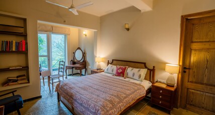Riverside Villa | 2BHK Sal Forest & River Sanctuary Room Type - Noorbagh 2BHK Nature Retreat Near Tons River