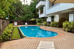 Serene Poolside Cozy 1Bhk With 2 Private Balcony