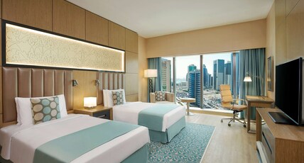 Wyndham Doha West Bay Room Type - Deluxe Twin Non Smoking Sea View Wyndham Doha West Bay Room Type - Deluxe Twin Non Smoking Sea View